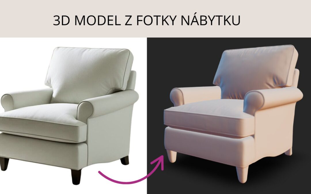 3D model z fotky nábytku