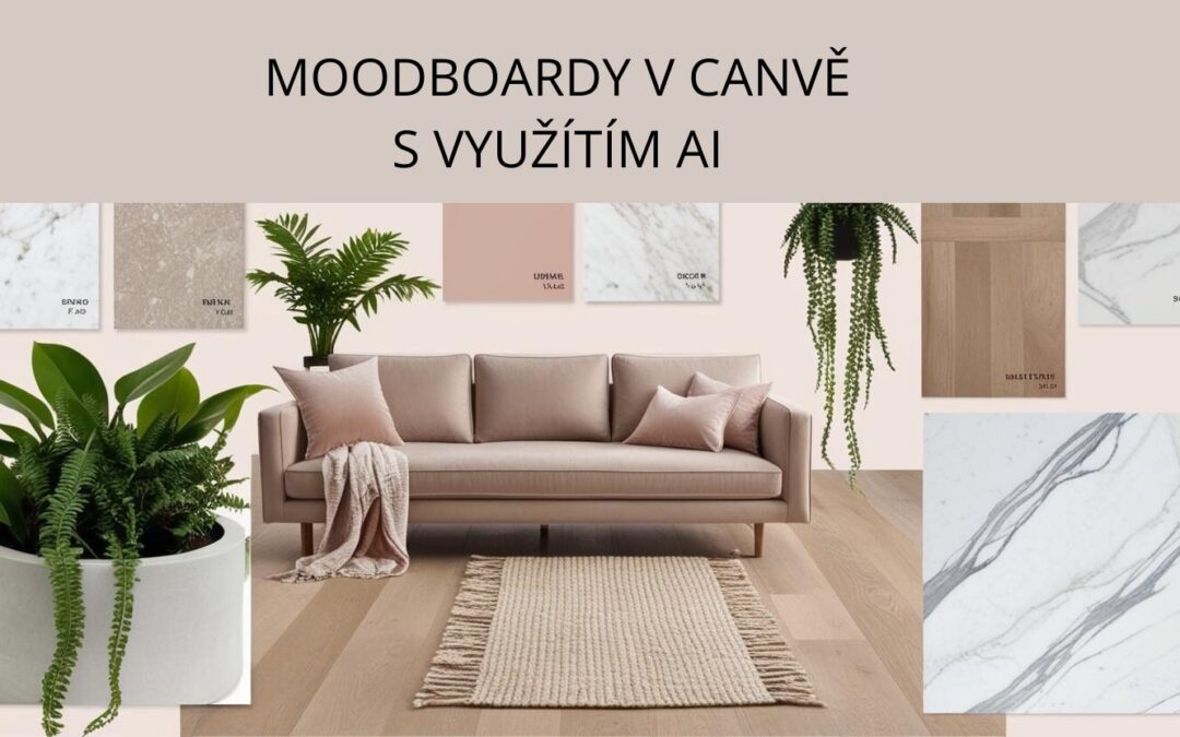Moodboard v Canvě s využitím AI